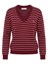 Prada Striped Cashmere V-Neck