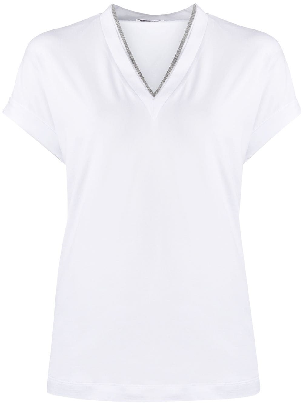 Tシャツ・カットソー BRUNELLO CUCINELLI T-SHIRT WITH PRECIOUS NECKLINE brunello cucinelli t-shirt with `precious` neckline