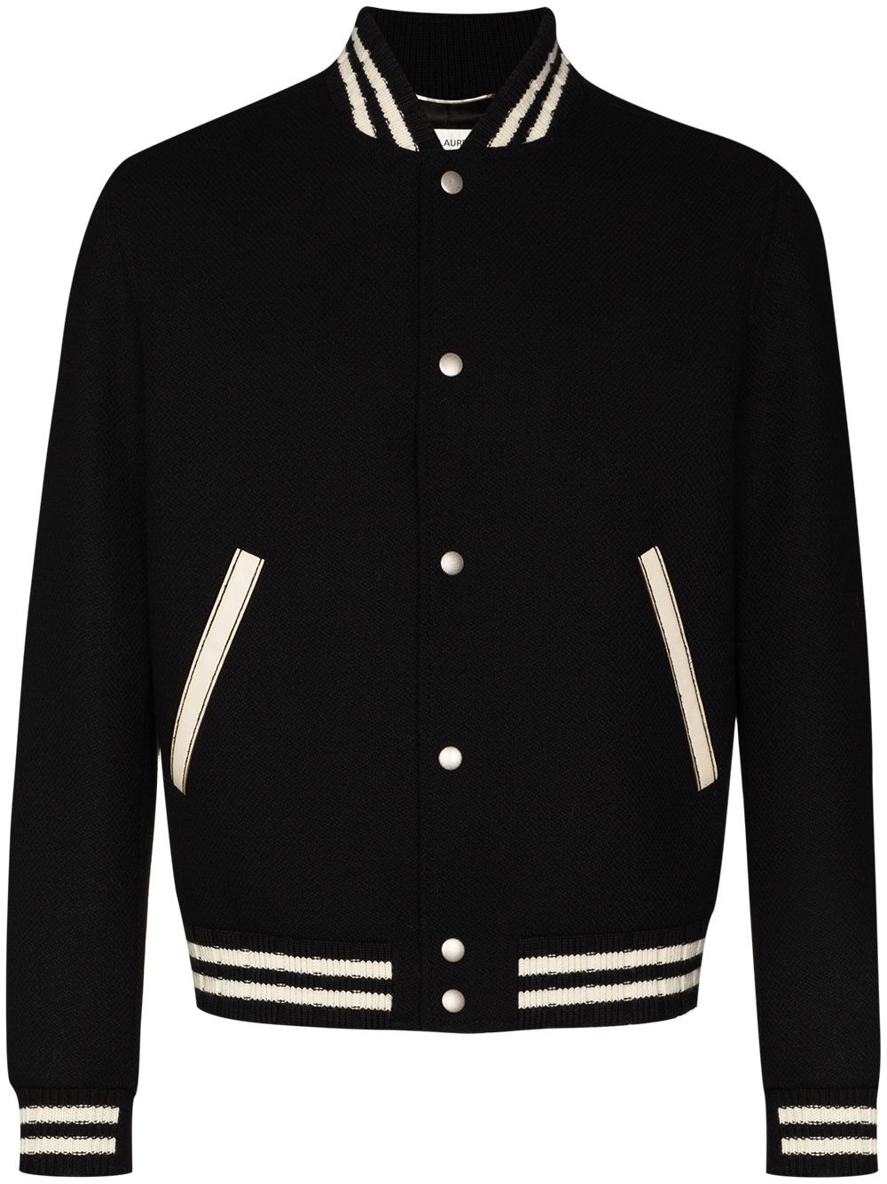 Saint laurent teddy top varsity jacket